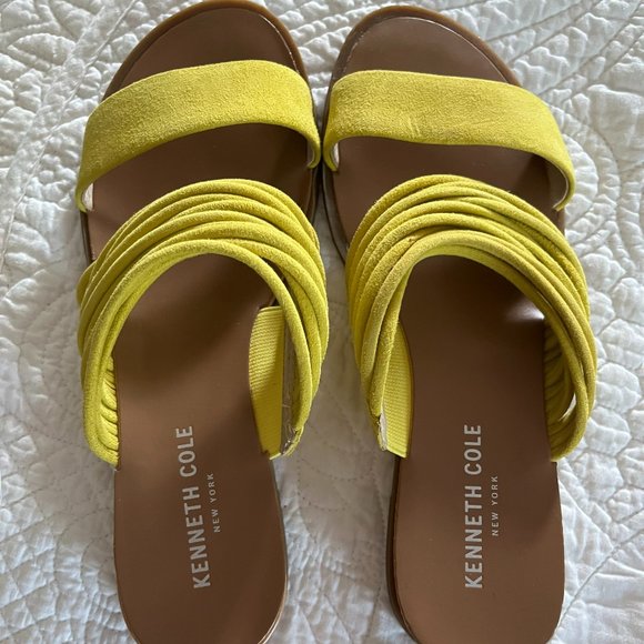 Kenneth Cole Yellow Sandals 
